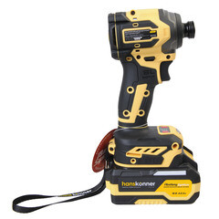 Винтоверт ударный аккумуляторный бесщеточный Hanskonner HCD20280BLC 18 В 4 Ач Li-Ion 1 АКБ и ЗУ - фото 8
