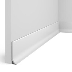 Плинтус экополимер Cosca Decor 60х16х2000 мм белый гибкий (PL002) - фото 1