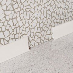 Плинтус экополимер Cosca Decor 60х16х2000 мм белый гибкий (PL002) - фото 2