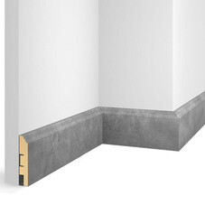 Плинтус МДФ напольный Cosca Decor VP07 бетон 80х16х2400 мм