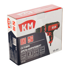 Дрель-шуруповерт сетевая КМ ED-301 300 Вт - фото 4