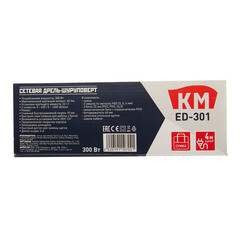 Дрель-шуруповерт сетевая КМ ED-301 300 Вт - фото 3