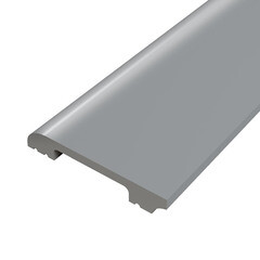 Изображение товара Плинтус экополимер Солид 80х13х2000 мм алюминий (8UHD 05/80)