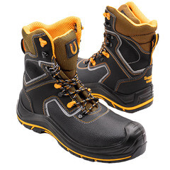 Ботинки кожаные с перфорацией и защитным подноском и стелькой размер 40 черные Мистраль PRB10N-CK (124917) - фото 8