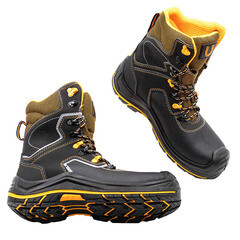 Ботинки кожаные с перфорацией и защитным подноском и стелькой размер 40 черные Мистраль PRB10N-CK (124917) - фото 5