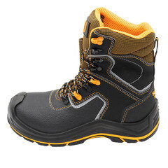 Ботинки кожаные с перфорацией и защитным подноском и стелькой размер 40 черные Мистраль PRB10N-CK (124917) - фото 4