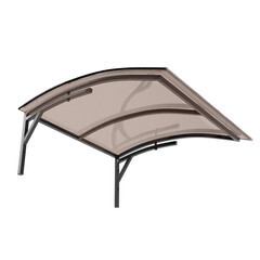 Козырек Практичный 1000х1200 мм бронзовый монолитный - фото 3