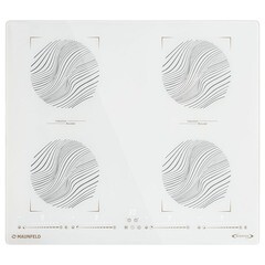 Варочная панель индукционная Maunfeld CVI594SB2WHF Inverter 4 конфорки белая