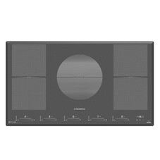 Варочная панель индукционная Maunfeld CVI905SFDGR Inverter 5 конфорок графит