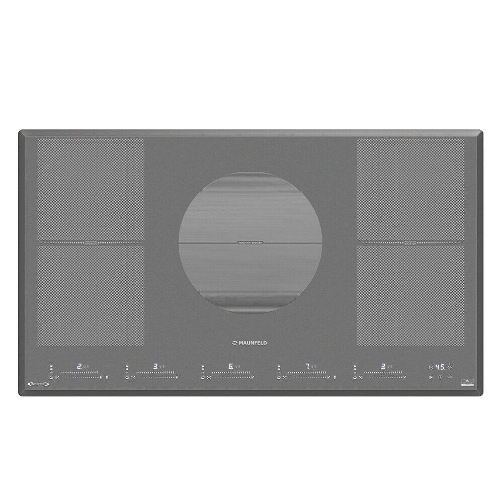 

Варочная панель индукционная Maunfeld CVI905SFLGR Inverter 5 конфорок серая