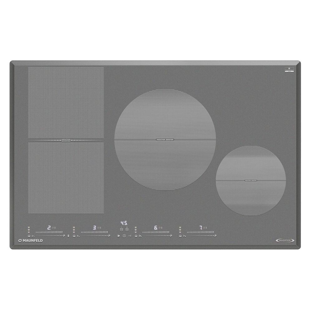 

Варочная панель индукционная Maunfeld CVI804SFLGR Inverter 4 конфорки серая
