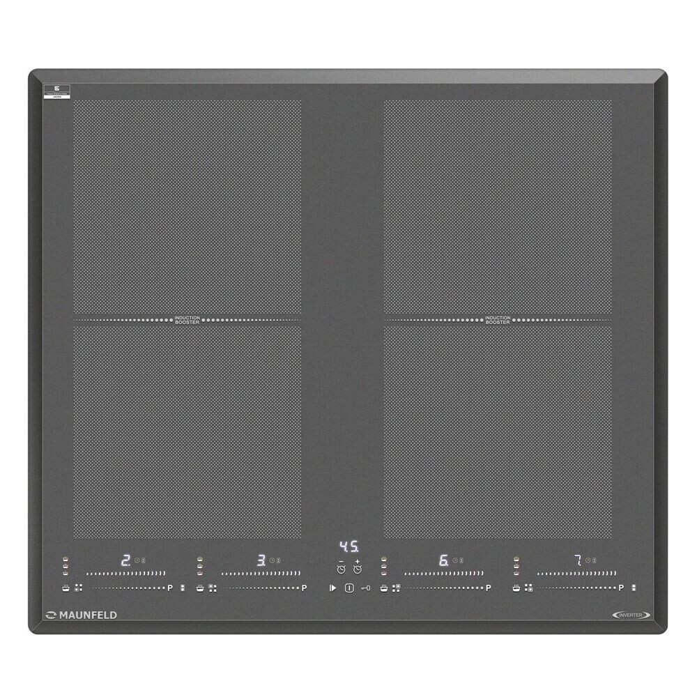 

Варочная панель индукционная Maunfeld CVI594SF2DGR Inverter 4 конфорки графит