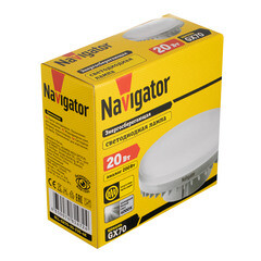 Лампа светодиодная Navigator GX70 4000К 20 Вт 1600 Лм 220 В таблетка матовая - фото 2