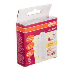 Лампа светодиодная Osram GX53 2700К 8 Вт 800 Лм 220-230 В таблетка матовая - фото 3