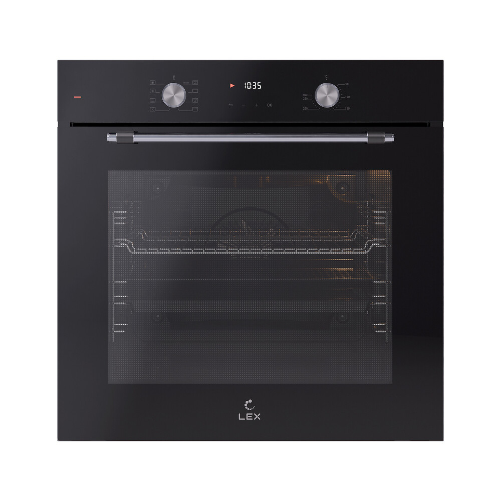 

Духовой шкаф электрический встраиваемый Lex EDP 680 BL MAX 595 мм черный (TRFE100012)