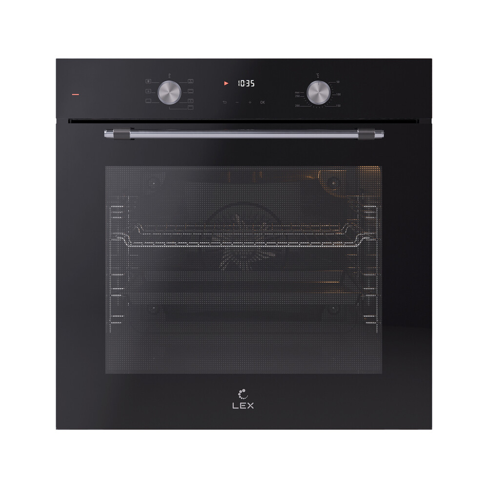 

Духовой шкаф электрический встраиваемый Lex EDP 671 BL MAX 595 мм черный (TRFE100007)