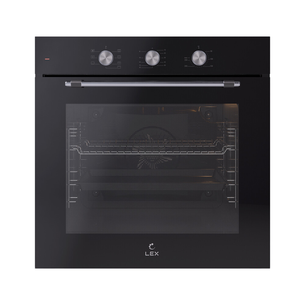 

Духовой шкаф электрический встраиваемый Lex EDP 670 BL MAX 595 мм черный (TRFE100002)