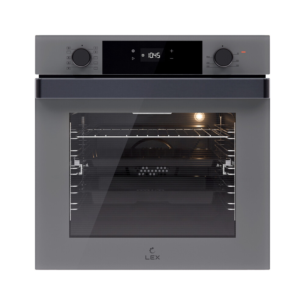 

Духовой шкаф электрический встраиваемый Lex EDP 610 GR Wide Series 595 мм серый (TRFE100025)