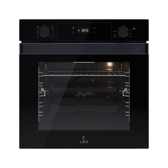 Духовой шкаф электрический встраиваемый Lex EDP 610 BL Wide Series 595 мм черный - фото 1