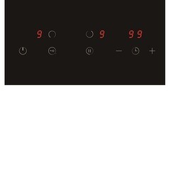 Варочная панель электрическая Lex EVH 3020 BL 2 конфорки черная - фото 3