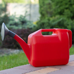 Лейка садовая Radivas 10 л пластиковая с горловиной красная - фото 5