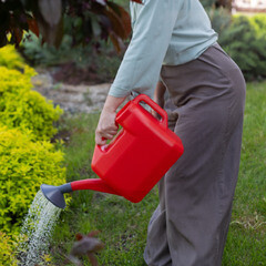 Лейка садовая Radivas 10 л пластиковая с горловиной красная - фото 3