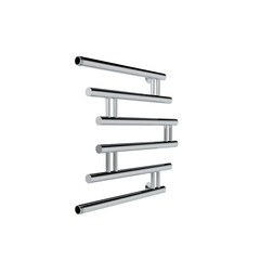 Полотенцесушитель водяной Indigo Zip 500х600 мм фокстрот с боковым подключением 500 мм хром - фото 4