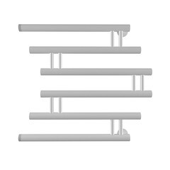 Полотенцесушитель водяной Indigo Zip 500х500 мм фокстрот с боковым подключением 500 мм белый - фото 1