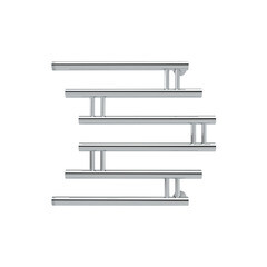 Изображение товара Полотенцесушитель водяной Indigo Zip 500х500 мм фокстрот с боковым подключением 500 мм хром