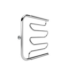 Полотенцесушитель водяной Indigo Liana 600х600 мм фокстрот с боковым подключением 320 мм с полкой хром - фото 4