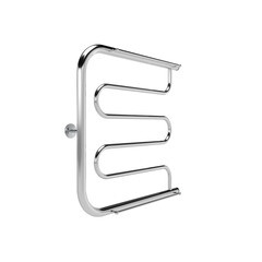 Полотенцесушитель водяной Indigo Standart 600х500 мм фокстрот с боковым подключением 320 мм с полкой хром - фото 4