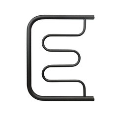 Изображение товара Полотенцесушитель водяной Indigo Standart 500х500 мм фокстрот с боковым подключением 500 мм черный