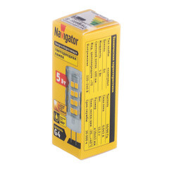 Лампа светодиодная Navigator G4 5 Вт 3000К теплый свет 220 В капсула (614830/61483) - фото 2