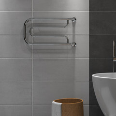 Полотенцесушитель водяной Indigo P 320х600 мм фокстрот с боковым подключением 320 мм с полкой хром - фото 3