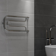 Полотенцесушитель водяной Indigo P 320х500 мм фокстрот с боковым подключением 320 мм с полкой хром - фото 3