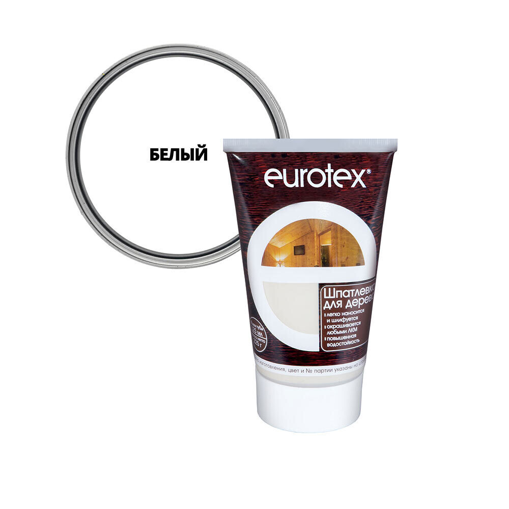 

Шпатлевка по дереву Eurotex белая 0,225 кг