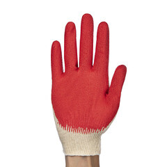 Перчатки х/б с латексным обливом М