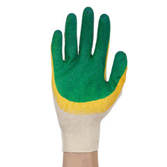 Перчатки х/б с двойным латексным обливом М - фото 4