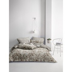 Комплект постельного белья 2-спальный бязь MiaСона Heloisa бежевый с простыней 180х215 см - фото 2