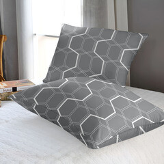 Наволочка 70х70 бязь серая MiaСона Polo Grey (2 шт.) - фото 2