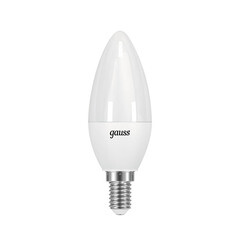 Лампа светодиодная Gauss E14 6500К 9,5 Вт 950 Лм 150-265 В свеча матовая