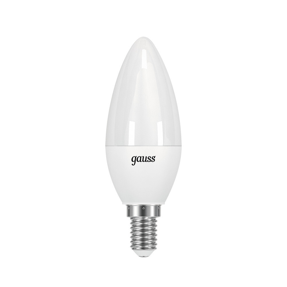 

Лампа светодиодная Gauss E14 6500К 9,5 Вт 950 Лм 150-265 В свеча матовая