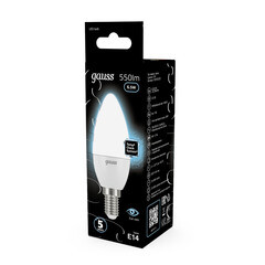 Лампа светодиодная Gauss E14 4100К 6,5 Вт 550 Лм 150-265 В свеча матовая - фото 3