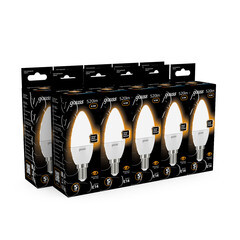 Лампа светодиодная Gauss E14 3000К 6,5 Вт 520 Лм 150-265 В свеча матовая - фото 5