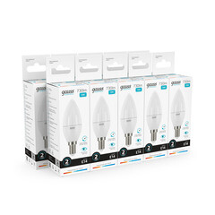 Лампа светодиодная Gauss E14 4100К 10 Вт 730 Лм 180-240 В свеча матовая - фото 6