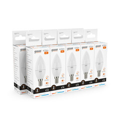 Лампа светодиодная Gauss E14 3000К 6 Вт 420 Лм 180-240 В свеча матовая - фото 6