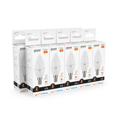 Лампа светодиодная Gauss E14 3000К 10 Вт 710 Лм 180-240 В свеча матовая - фото 7