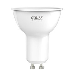 Лампа светодиодная Gauss GU10 4100К 7 Вт 550 Лм 180-240 В софит матовая
