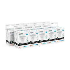 Лампа светодиодная Gauss GU10 4100К 7 Вт 550 Лм 180-240 В софит матовая - фото 6