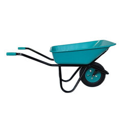 Тачка садово-строительная одноколесная РВ Пласт 120 л 180 кг ударопрочная усиленная морозостойкая (273) - фото 1